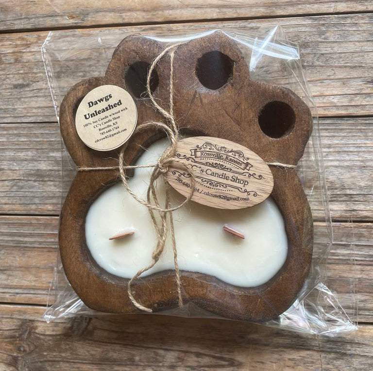 Country Charm Wooden Dough Bowl Candles – Hand-Poured Soy with Wooden Wicks